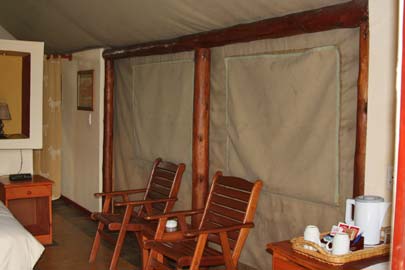 Lodge-tente de safari