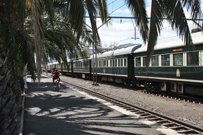 Le train à la gare de  Majiesfontein