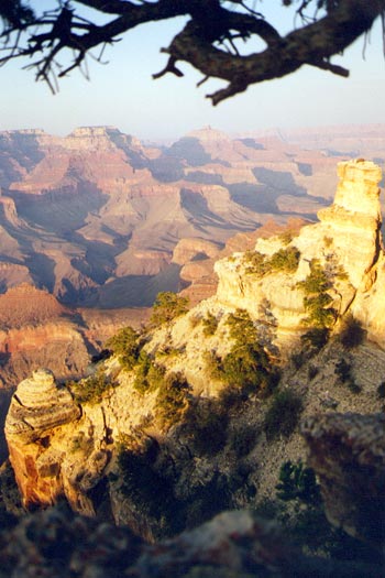 Le grand canyon à perte de vue.