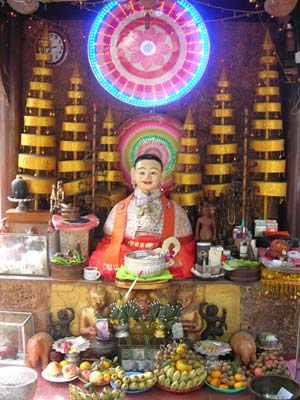 Dans la pagode de Phnom Penh