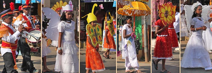 Procession de l'école du dimanche