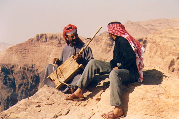Musiciens à Petra. Musiciens à Petra.