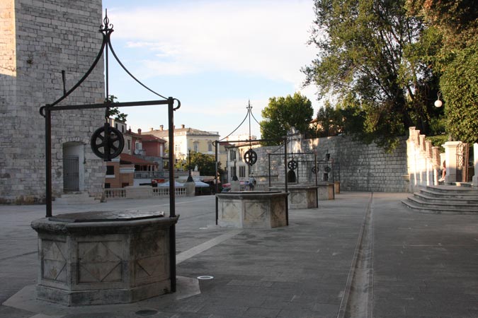 Les puits antiques à Zadar.