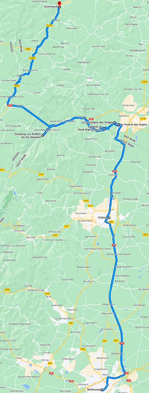 Itinéraire en Alsace