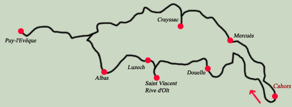 Vallée du Lot vers Puy Lévèque