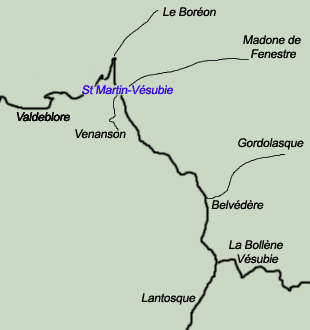 Carte région de St Martin.