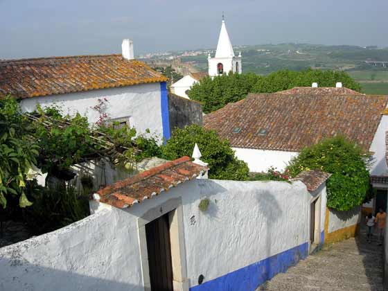 Dans le village d'Obidos.