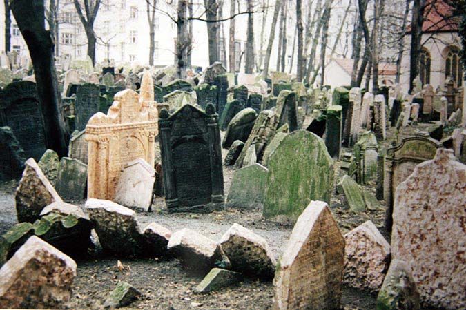 Josefov, le cimetière juif.