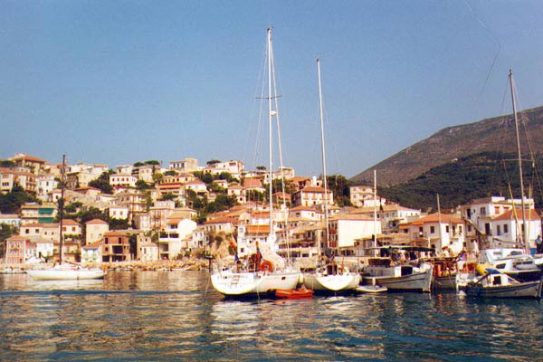 Mouillage à Parga.