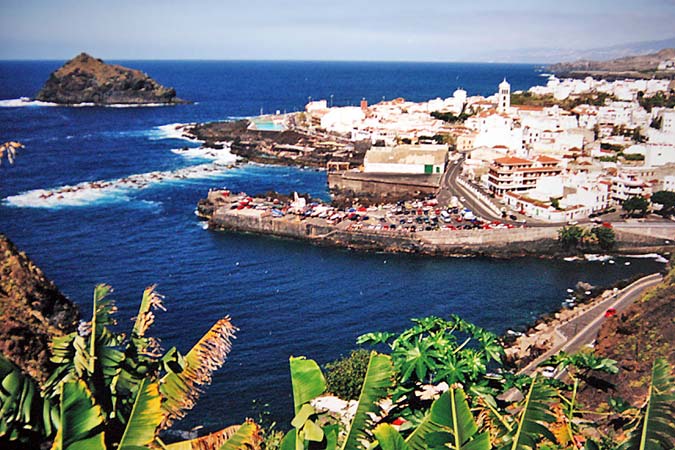 Garachico, petit port sur la côte Nord de Tenerife.